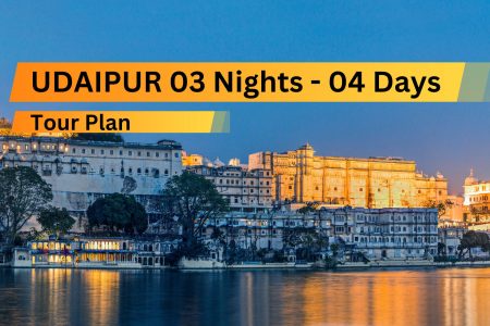 Udaipur 03 nights tour with local food & tours options